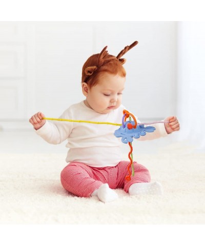 Baby Toys 12-18 Months Baby Sensory Toys Silicone Pull String Toys Baby Montessori Toys Activity Toy for Toddlers 1-3 Travel ...