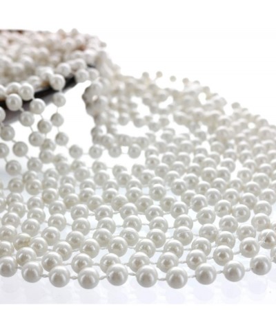 GIFTEXPRESS? 12 PCS White Pearl Bead Necklaces Flapper Beads Party Accessory Party Favor $17.79 Kids' Dress-Up Accessories