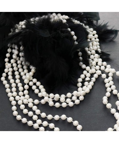 GIFTEXPRESS? 12 PCS White Pearl Bead Necklaces Flapper Beads Party Accessory Party Favor $17.79 Kids' Dress-Up Accessories