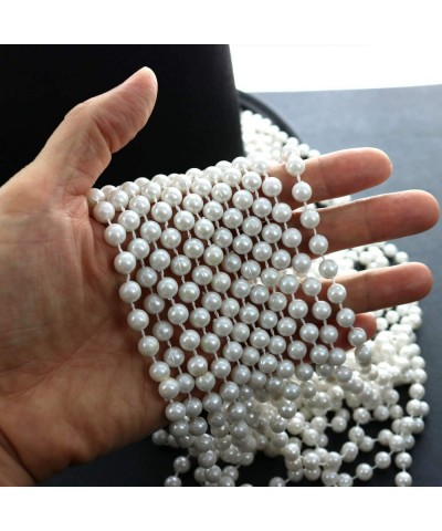 GIFTEXPRESS? 12 PCS White Pearl Bead Necklaces Flapper Beads Party Accessory Party Favor $17.79 Kids' Dress-Up Accessories