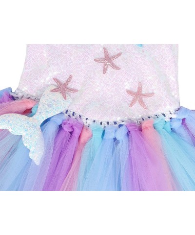 Mermaid Tutu for Girls Birthday Party Mermaid Halloween Costume Cosplay Sequins Clothes with Mermaid Headband $50.20 Kids' Co...