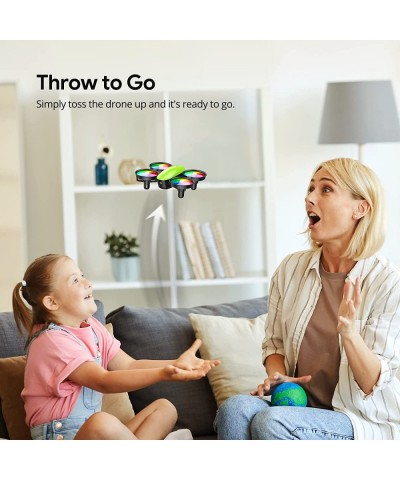 A23 Drone for Kids with LEDs Mini Drone with High Speed Rotation Throw to Go and 3D Flip Toy Drone with Circle Fly Altitude H...