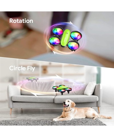 A23 Drone for Kids with LEDs Mini Drone with High Speed Rotation Throw to Go and 3D Flip Toy Drone with Circle Fly Altitude H...