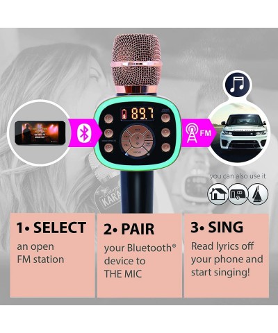 Carpool Karaoke The Mic 2.0 2021 Version Wireless Bluetooth Karaoke Microphone with Voice Changing Effects and Duet Options R...