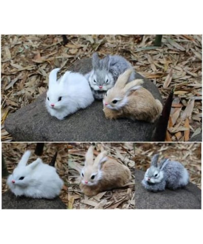 3Pack Easter Bunny Toy Realistic Plush Rabbits Lifelike Animal Soft Rabbit Toy Plush Pet Stuffed Bunny Rabbit Cute Stuffed An...