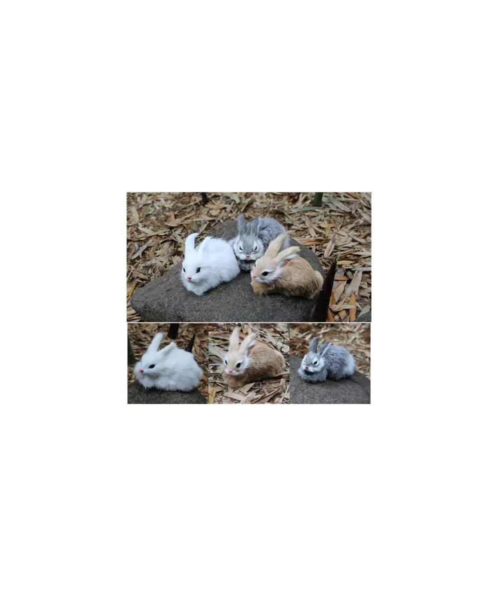 3Pack Easter Bunny Toy Realistic Plush Rabbits Lifelike Animal Soft Rabbit Toy Plush Pet Stuffed Bunny Rabbit Cute Stuffed An...