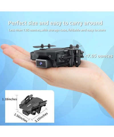 F02 Mini Drone with Camera - 1080P FPV Foldable Drone Gifts for Beginner Kids Support Voice/Gesture Control 3D Flips Headless...