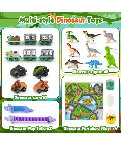 Dinosaur Toys for Kids 3-5 Dinosaur Monster Truck Transport Car Carrier Truck 24 in 1 Dino playset with Dinosaur Figures Dino...