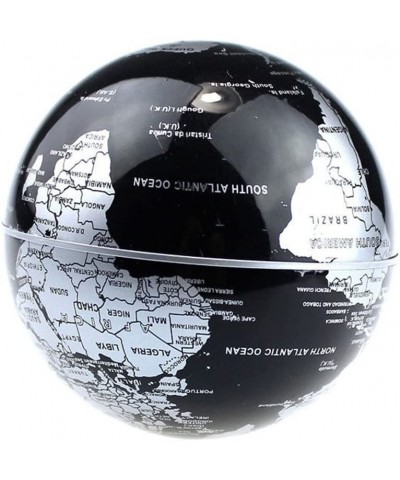 Floating Globe with LED Lights C Shape Magnetic Levitation Floating Globe World Map for Desk Decoration (Black-Silver) $42.97...