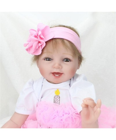 Reborn Baby Dolls Girls Look Real 22" Reborn Doll Lifelike Soft Vinyl Silicone Baby Eyes Open Children Gifts $79.64 Dolls