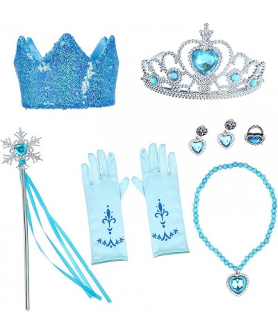 Princess Costume Sequins Hooded Cloak for Girls with Accessories Gloves Wand Crown Necklace Earrings Set $40.37 Kids' Costumes