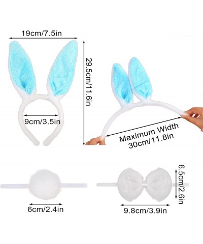 SULOLI Rabbit Costume Set - White and Pink Ears Bow Tie and Tail Kit Halloween Costume Assesories $14.57 Kids' Costumes