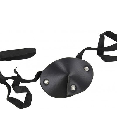 Leather Handmade Dark as Night Pirate Eye Patch Black $17.50 Kids' Costumes