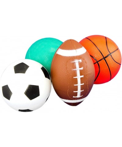 4 Piece 5" Sport Balls with 1 Pump Christmas (Basketball Soccer Ball Football Playground/Kickball) $16.36 Toy Sports Products