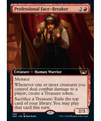 Magic: the Gathering - Professional Face-Breaker (426) - Extended Art - Streets of New Capenna $17.33 Trading Cards & Accesso...