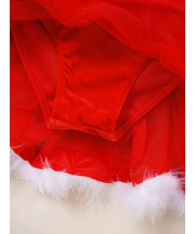 Little Girls Christmas Mrs Santa Costume Velvet Tutu Princess Leotard Dress with Hat Xmas Cosplay Outfits $28.25 Kids' Costumes