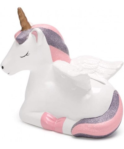 Unicorn Piggy Bank for Girls Ceramic Kid’s Money Bank Novelty Coin Banks Best Christmas Birthday New Term Great Home Decorati...