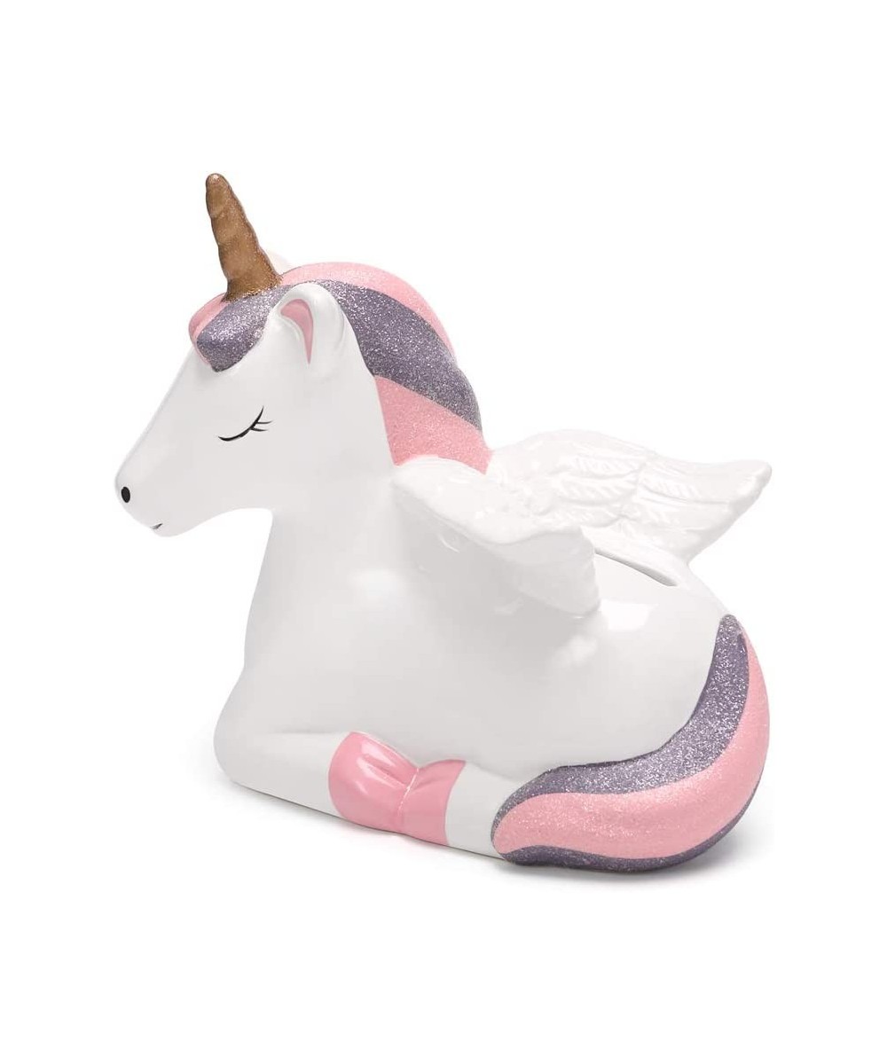 Unicorn Piggy Bank for Girls Ceramic Kid’s Money Bank Novelty Coin Banks Best Christmas Birthday New Term Great Home Decorati...