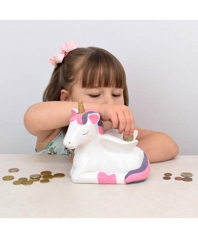 Unicorn Piggy Bank for Girls Ceramic Kid’s Money Bank Novelty Coin Banks Best Christmas Birthday New Term Great Home Decorati...