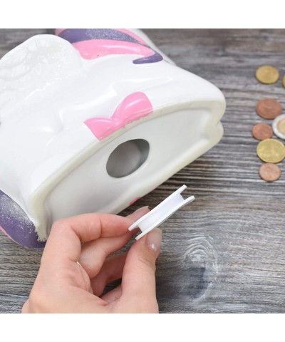 Unicorn Piggy Bank for Girls Ceramic Kid’s Money Bank Novelty Coin Banks Best Christmas Birthday New Term Great Home Decorati...