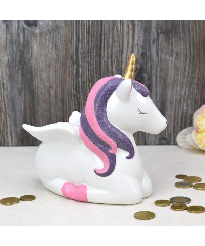 Unicorn Piggy Bank for Girls Ceramic Kid’s Money Bank Novelty Coin Banks Best Christmas Birthday New Term Great Home Decorati...