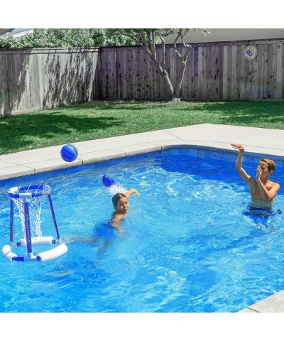 Splash Hoop 360 Floating Pool Basketball Game | Includes Hoop 2 Balls and Pump $66.14 Swimming Pool & Outdoor Water Toys