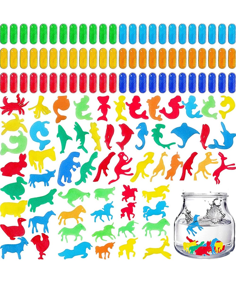 72 Pieces Magic Grow Capsules Creatures Assorted Water Growing Animals Plastic Novelty Toys and Amusements for Party Favor Fa...