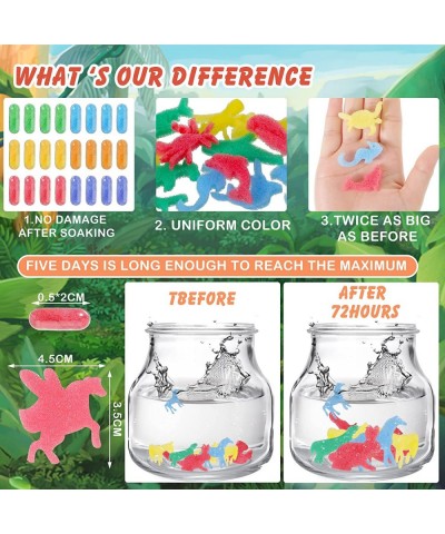 72 Pieces Magic Grow Capsules Creatures Assorted Water Growing Animals Plastic Novelty Toys and Amusements for Party Favor Fa...