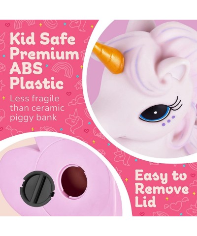 Unicorn Piggy Bank | Reusable Kids’ Piggy Bank w/ a Plug Underneath | Bright & Friendly Piggy Bank to Teach Kids How to Nearl...