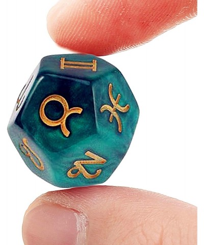 3 Pieces of Multi-Sided Acrylic Pearl Astrological Dice for Constellation Divination Accessory $16.75 Game Accessories