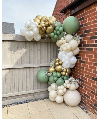 White Sand Balloons 84 pcs Sand White Balloons Garland Arch Kit 5 inch +12 inch +18 inch Nude Latex Balloons Happy Birthday B...