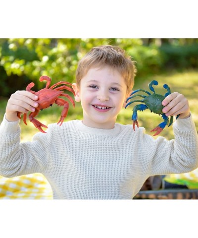 2 Pcs Crabs Marine Animal World Sea Life Action Figure Ocean Model Toy Educational Role Play Swim Bath Toys Christmas Stockin...