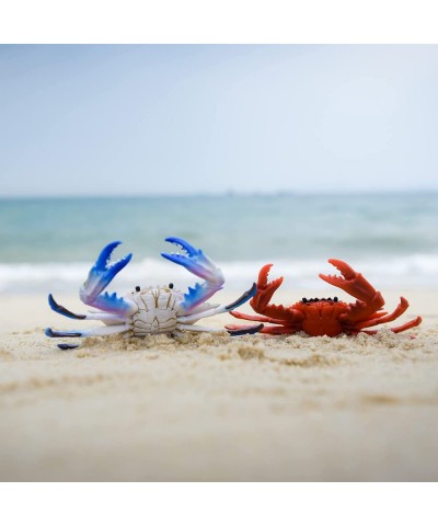 2 Pcs Crabs Marine Animal World Sea Life Action Figure Ocean Model Toy Educational Role Play Swim Bath Toys Christmas Stockin...