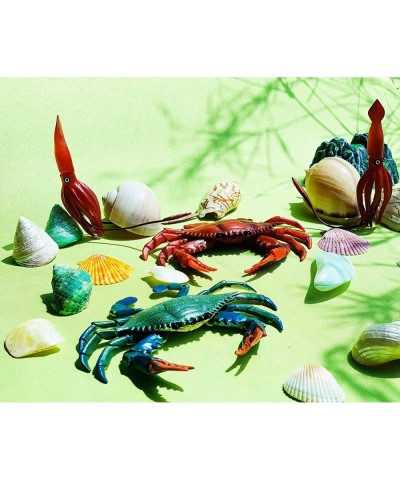 2 Pcs Crabs Marine Animal World Sea Life Action Figure Ocean Model Toy Educational Role Play Swim Bath Toys Christmas Stockin...