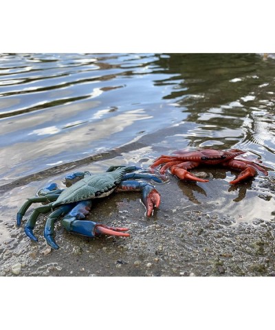 2 Pcs Crabs Marine Animal World Sea Life Action Figure Ocean Model Toy Educational Role Play Swim Bath Toys Christmas Stockin...