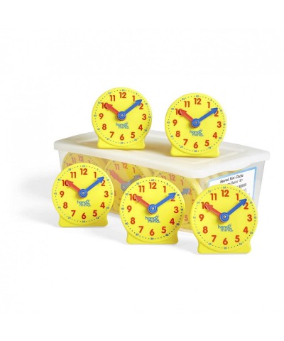 Mini Geared Clock Telling Time Teaching Clock Learn to Tell Time Clock Analog Learning Clock Clock for Kids Learning to Tell ...