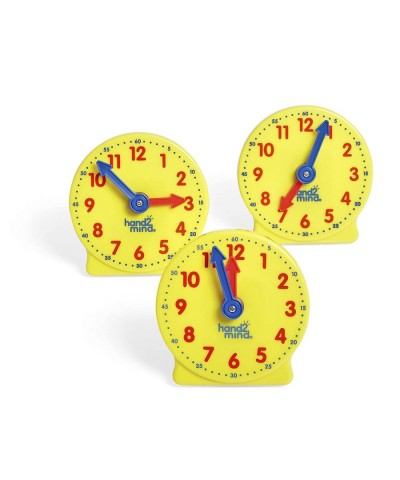 Mini Geared Clock Telling Time Teaching Clock Learn to Tell Time Clock Analog Learning Clock Clock for Kids Learning to Tell ...