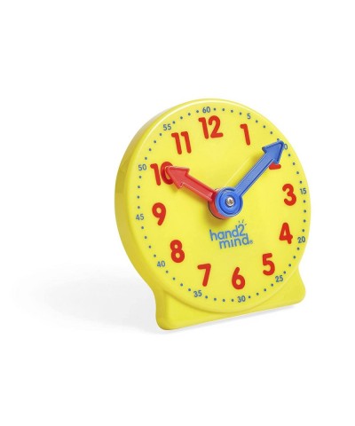 Mini Geared Clock Telling Time Teaching Clock Learn to Tell Time Clock Analog Learning Clock Clock for Kids Learning to Tell ...