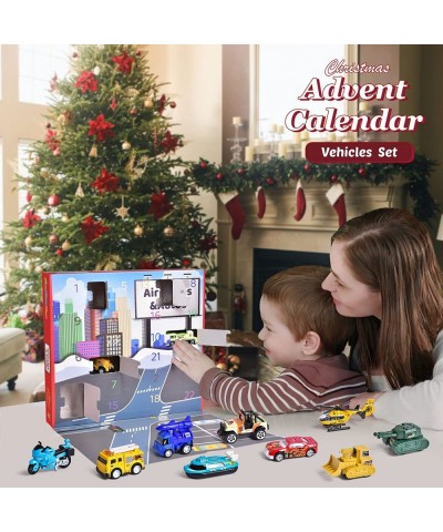 Vehicles Advent Calendar 2022 for Kids 24 Days Countdown Calendar Toys with 24 Different Pull Back Cars Stocking Stuffers for...