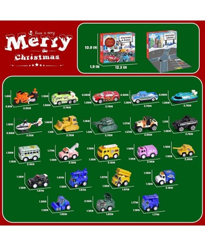 Vehicles Advent Calendar 2022 for Kids 24 Days Countdown Calendar Toys with 24 Different Pull Back Cars Stocking Stuffers for...