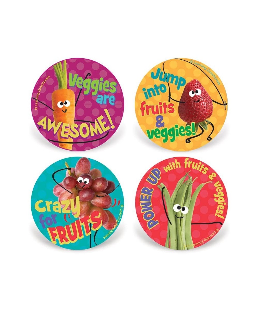 200 Fruit and Veggie Stickers | Kids MyPlate Fruit & Veggie Stickers | 2" Diameter 4 Designs 200 Stickers per roll $16.17 Kid...