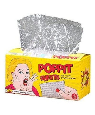 Poppit Stress Sheets Clear $14.91 Gags & Practical Joke Toys