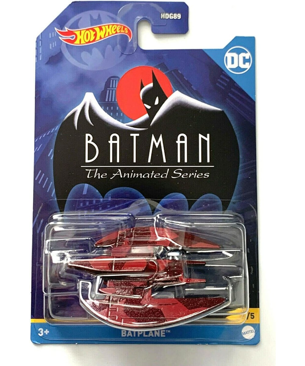 Hot Wheels Batplane (Red) - DC Batman The Animated Series 5/5 $18.26 Nature Exploration Toys