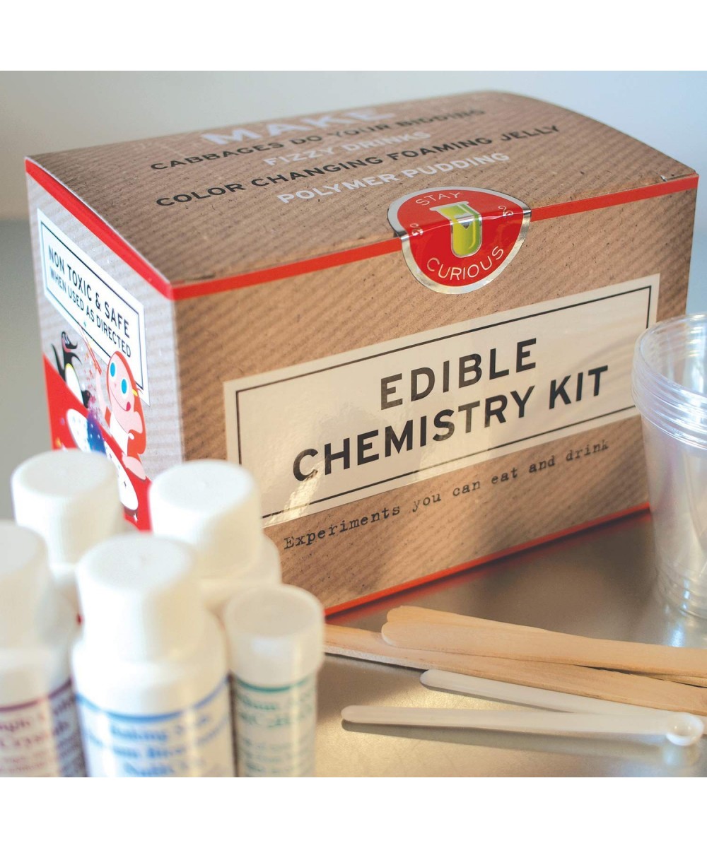 Edible Chemistry Kit | for Ages 8 and Up | | Eat More Than 15 Yummy Experiments | Safe & Non Toxic | Made in The USA $35.33 E...