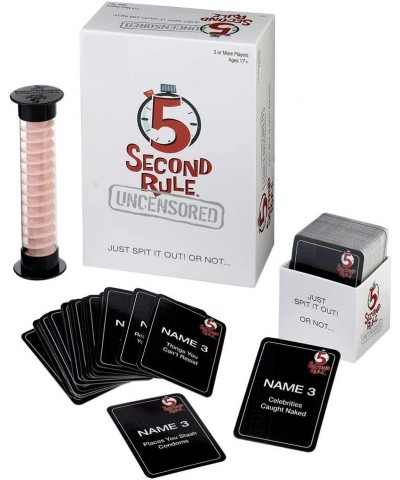 5 Second Rule Uncensored -- Just Spit it Out... Or Not -- Quick Thinking Party Game -- Adult Humor -- Ages 17+ $33.53 Card Games