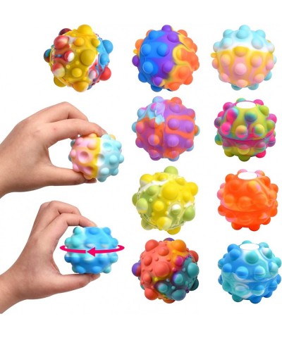 Pop Stress Ball New Version Fidget Toy Rainbow Fidget Ball Silicone Fidget 3D Stress Balls Fidget Toys for Kids $22.62 Fidget...