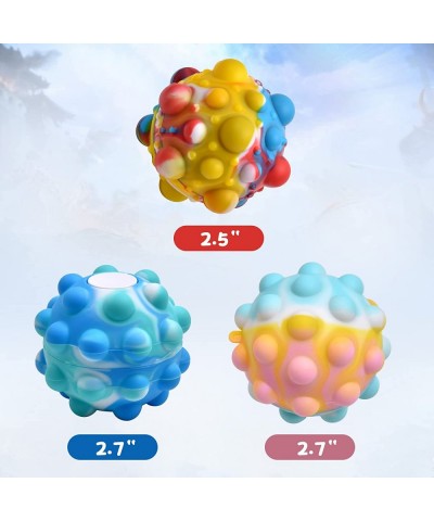 Pop Stress Ball New Version Fidget Toy Rainbow Fidget Ball Silicone Fidget 3D Stress Balls Fidget Toys for Kids $22.62 Fidget...