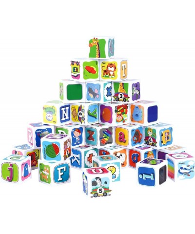 ABC Building Blocks for Toddlers 1-3 28pcs Plastic Baby Alphabet Letters Number Stacking Blocks Preschool Learning Educationa...