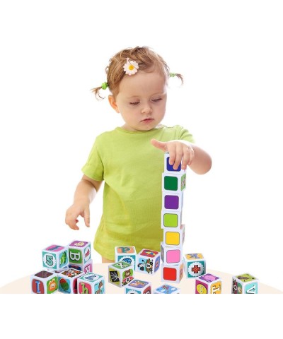 ABC Building Blocks for Toddlers 1-3 28pcs Plastic Baby Alphabet Letters Number Stacking Blocks Preschool Learning Educationa...