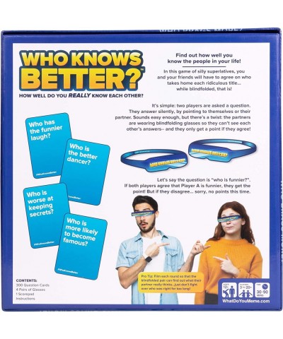 Who Knows Better? – The Party Game of Superlatives Where You Test How Well You Know Your Friends Family $31.76 Card Games